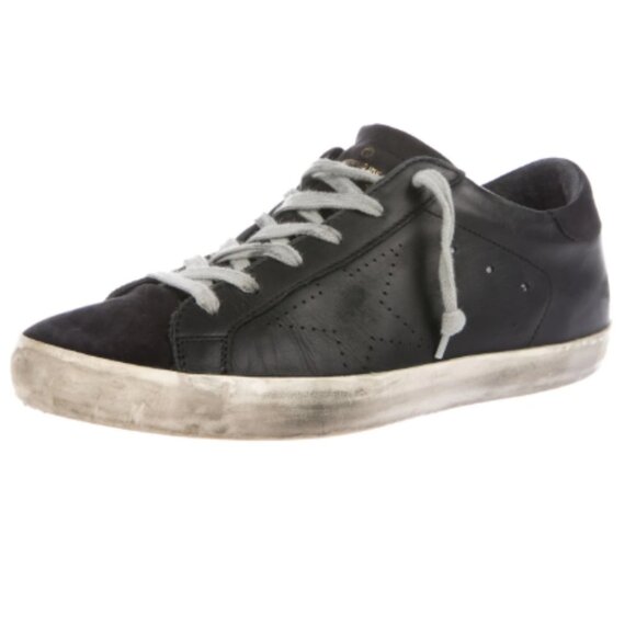 Golden Goose Black Superstar Sneakers - Picture 3 of 5